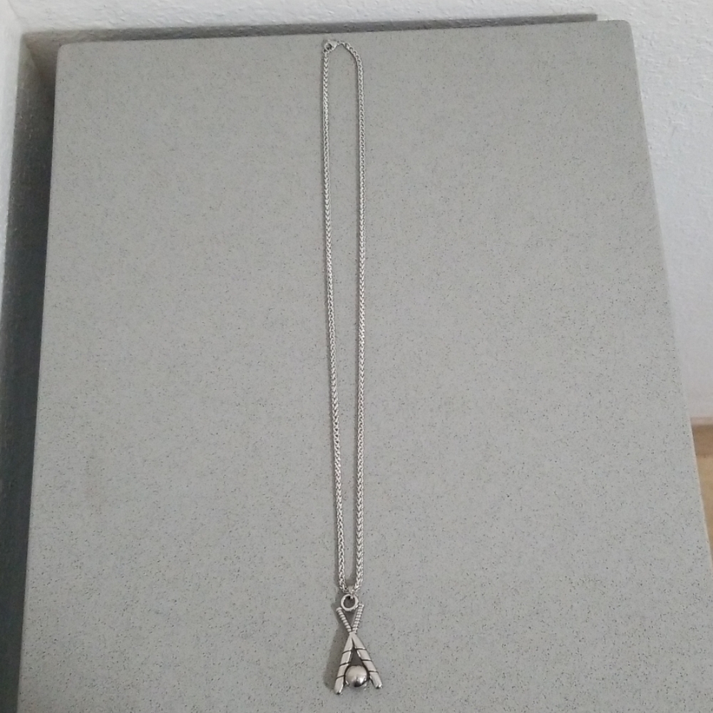 🆕️Baseball stainless steel necklace 23" - Picture 2 of 5
